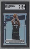 Anthony Edwards from the 2020-21 Panini Donruss Optic set featuring a Holo parallel graded by SGC and given an overall grade of 9.5.