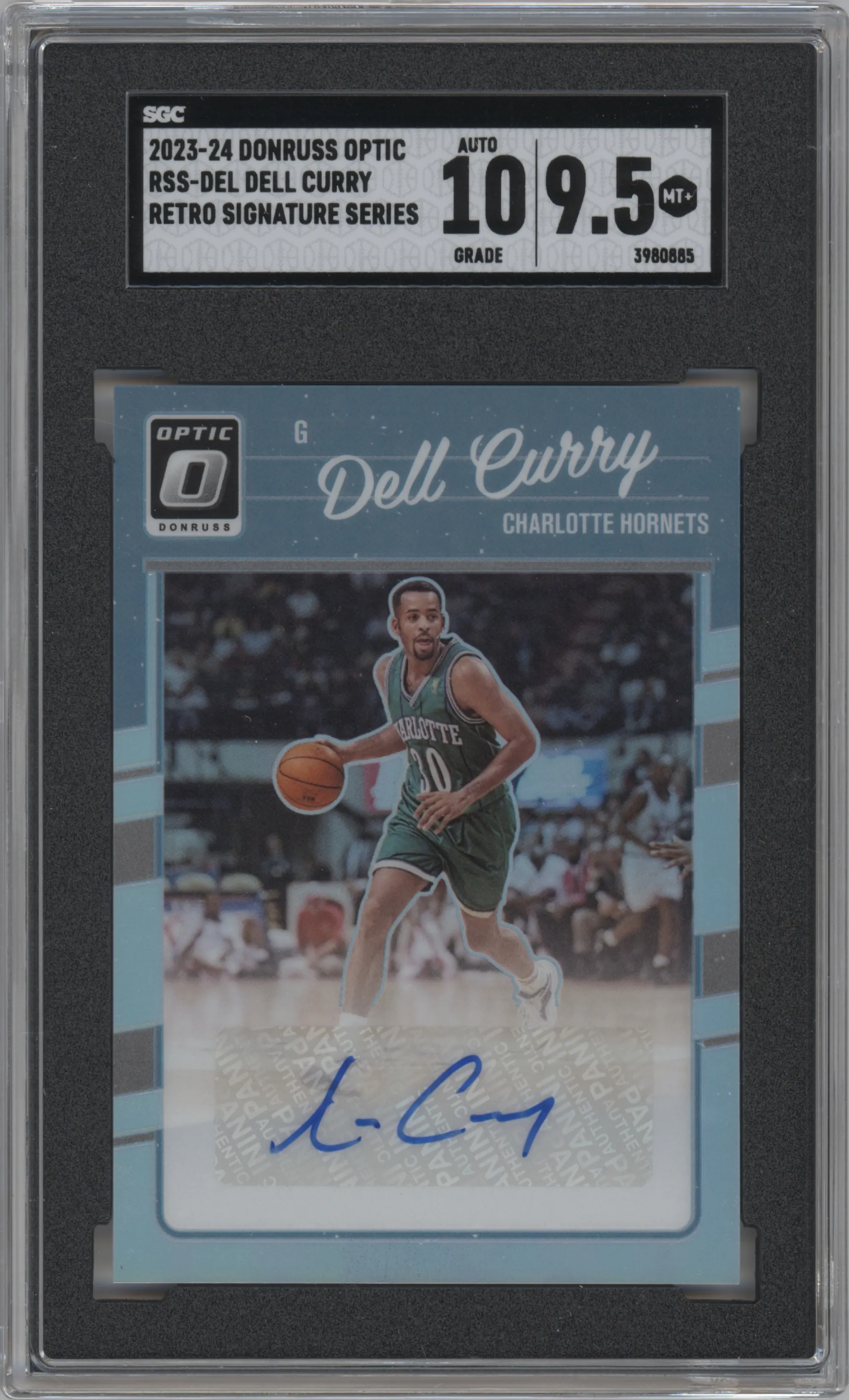 2023 Donruss Optic Retro Series Sig. Dell Curry SGC 9.5