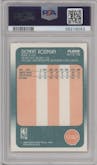 Dennis Rodman from the 1988-89 Fleer set graded by PSA and given an overall grade of 8.
