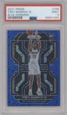 Trey Murphy III from the 2021-22 Panini Prizm  set featuring a Blue Shimmer parallel graded by PSA and given an overall grade of 9.