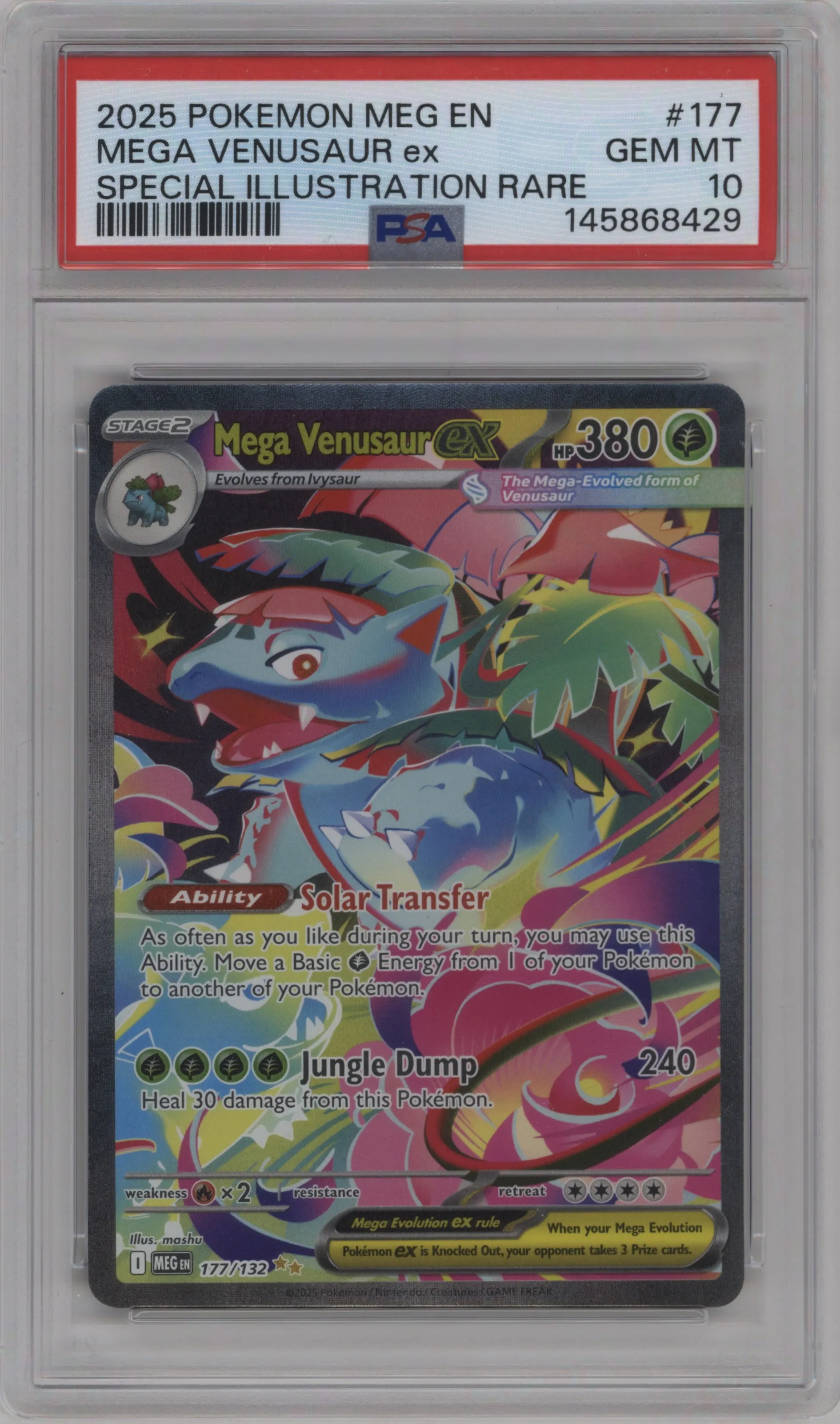 2025 Pokemon Mega Evolution Mega Venusaur ex PSA 10