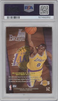 Kobe Bryant from the 1996-97 Skybox Z-Force set graded by PSA and given an overall grade of 7.