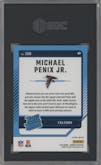 Michael Penix Jr.  from the 2024 Donruss set featuring a Red and Green parallel graded by SGC and given an overall grade of 9.5.