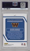 Jayden Daniels from the 2024 Donruss Optic set graded by PSA and given an overall grade of 10.