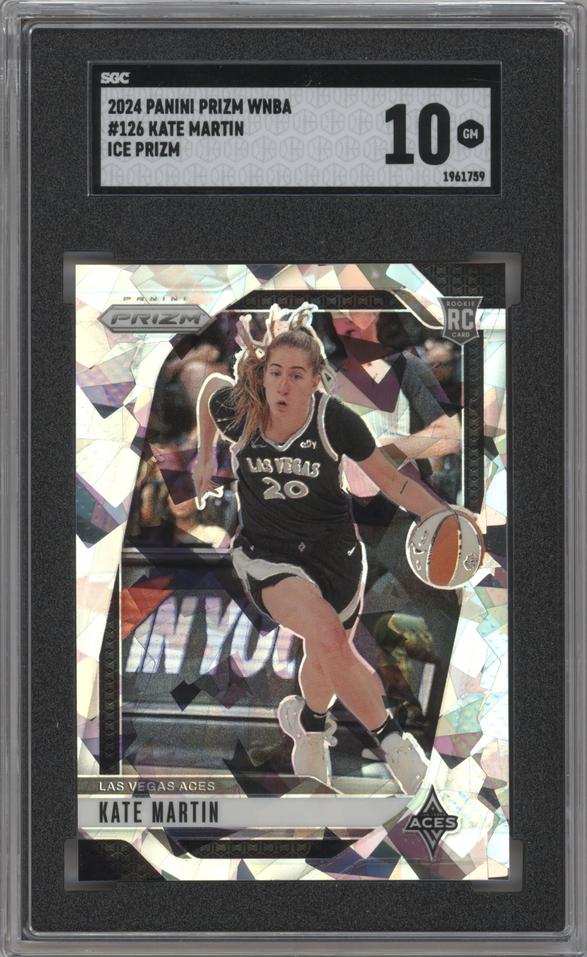 2024 Panini Prizm WNBA Kate Martin Ice #126 SGC 10