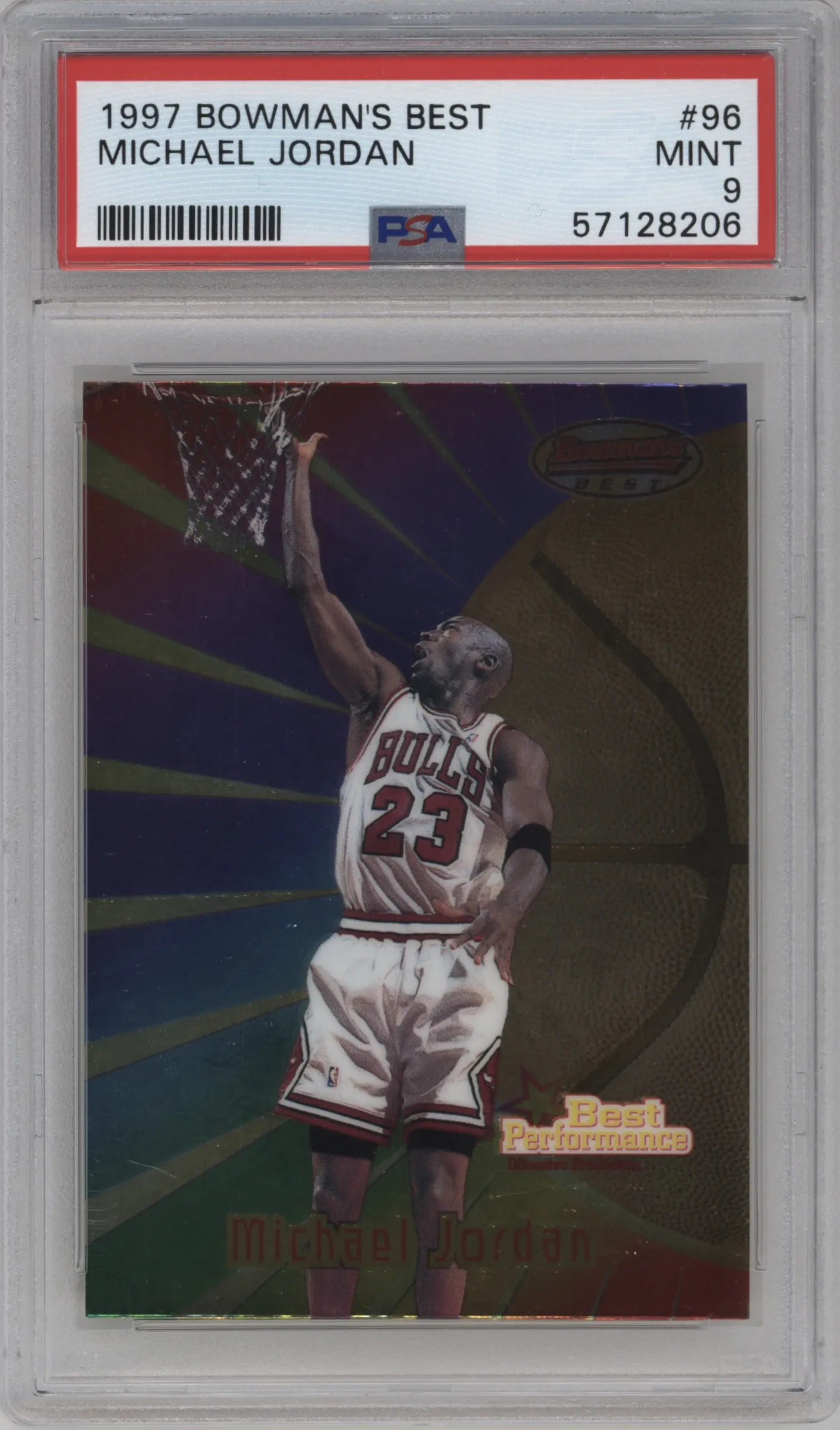 1997 Bowman's Best Michael Jordan #96 ARENA CLUB 9