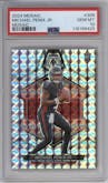 Michael Penix Jr. from the 2024 Panini Mosaic set featuring a Mosaic parallel graded by PSA and given an overall grade of 10.