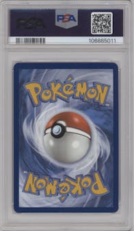 Mew ex from the 2023 Pokemon SV set featuring a Scarlet & Violet 151 Ultra Premium Collection parallel graded by PSA and given an overall grade of 9.