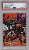 Larry Bird/Michael Jordan from the 1992-93 Upper Deck  set graded by PSA and given an overall grade of 9.