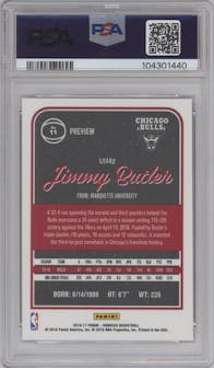 Jimmy Butler from the 2016-17 Panini Donruss  set graded by PSA and given an overall grade of 8.