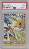 Jolteon from the 2022 Pokemon SWSH set graded by PSA and given an overall grade of 9.