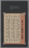 Bobby Floyd/Larry Burchart/Rollie Fingers from the 1969 Topps set graded by SGC and given an overall grade of 4.
