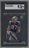Rob Gronkowski from the 2010 Topps Platinum set graded by SGC and given an overall grade of 9.5.