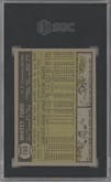 Whitey Ford from the 1961 Topps set graded by SGC and given an overall grade of 5.