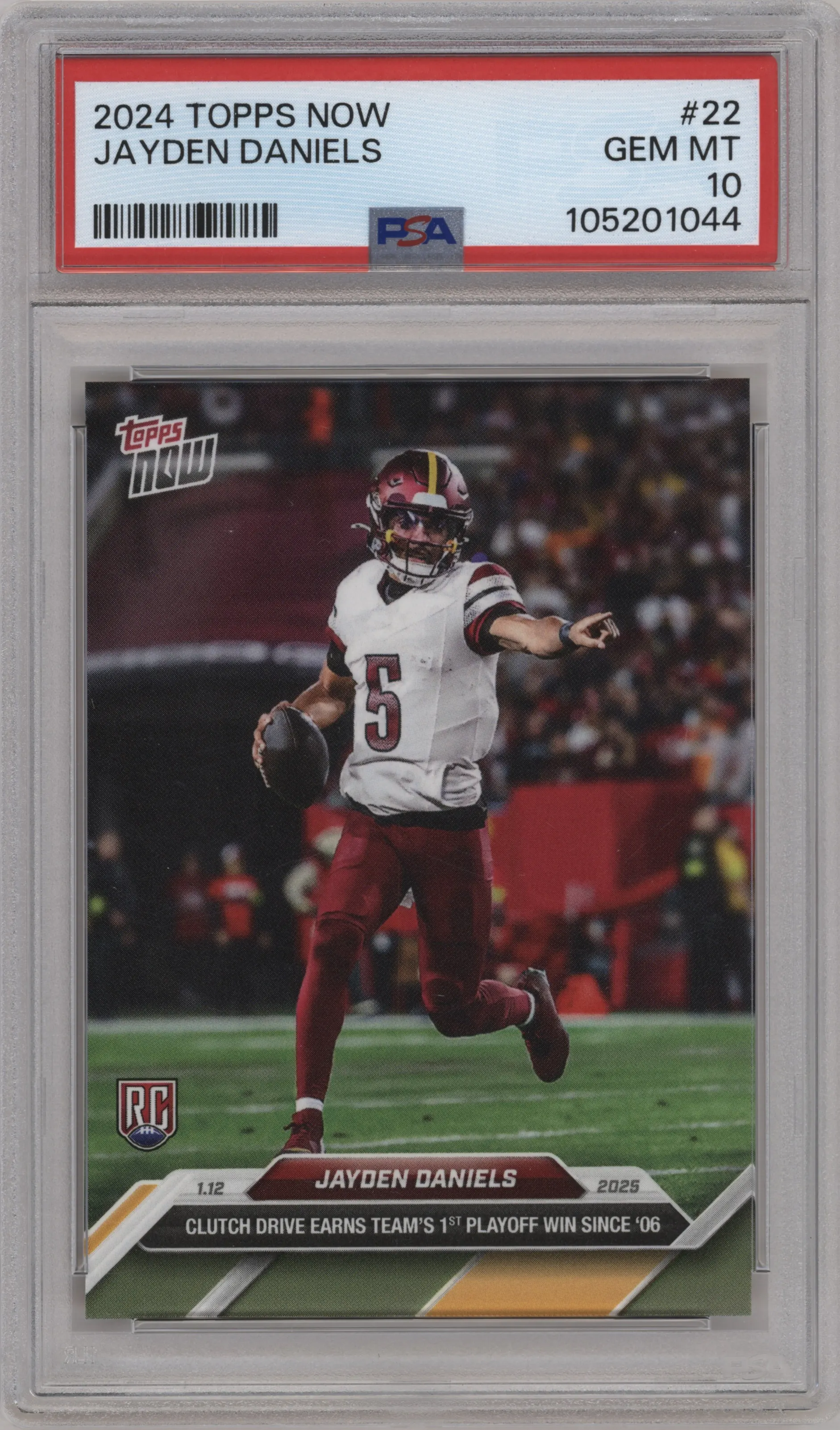 2024 Topps Now Jayden Daniels PSA 10
