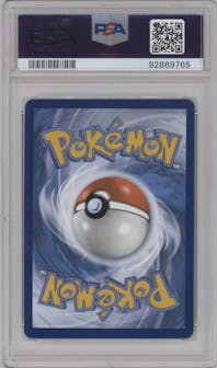 Glaceon V from the 2021 Pokemon SWSH set graded by PSA and given an overall grade of 9.