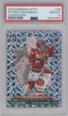 Patrick Mahomes II from the 2023 Donruss Optic set graded by PSA and given an overall grade of 10.