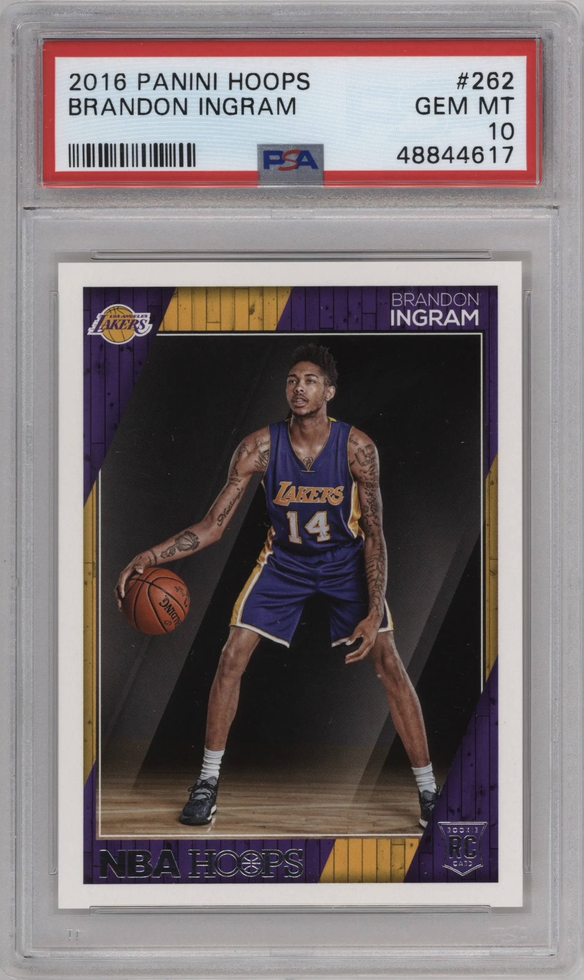 2016 Panini NBA Hoops Brandon Ingram #262 PSA 10