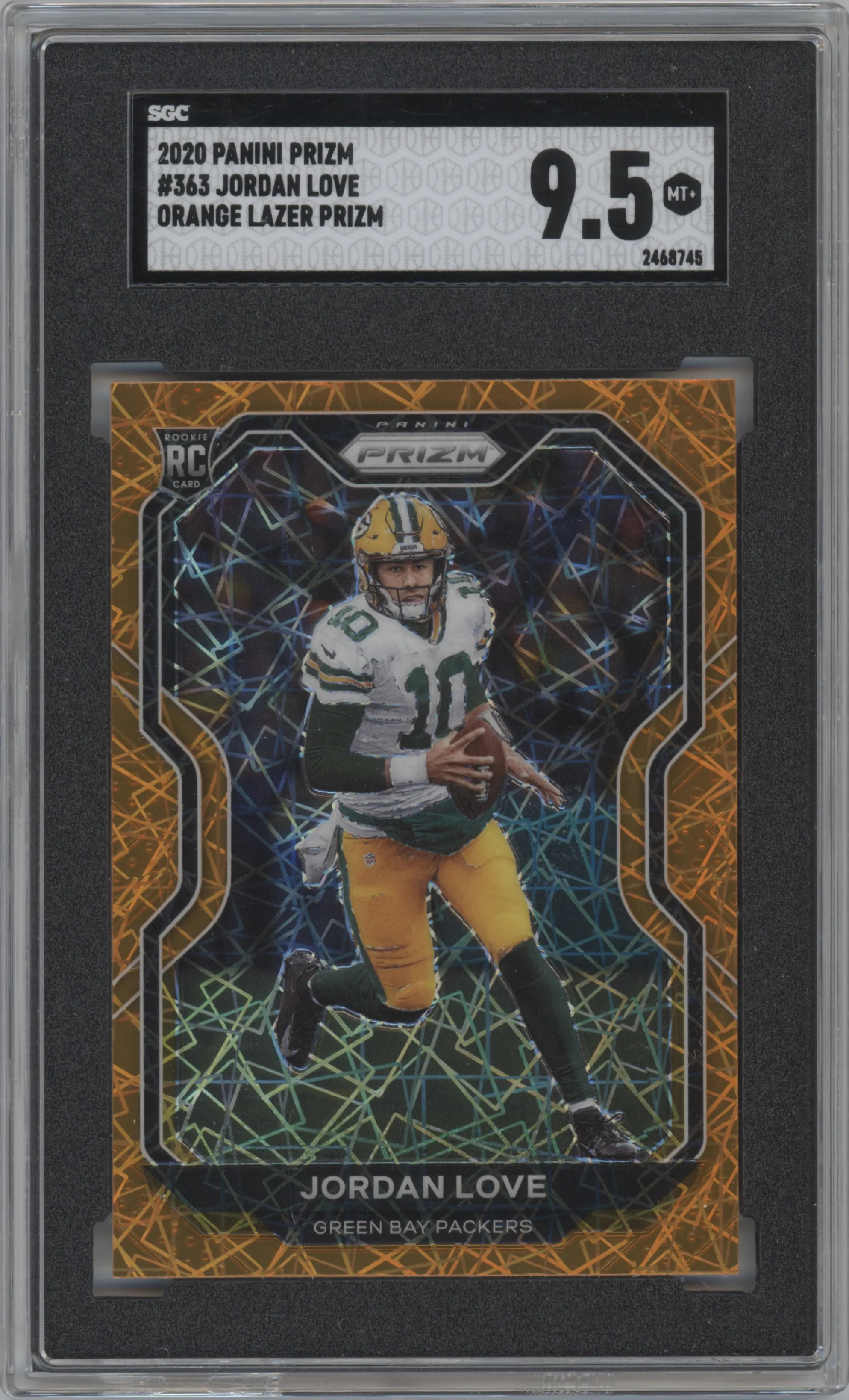 2020 Panini Prizm Jordan Love Lazer SGC 9.5