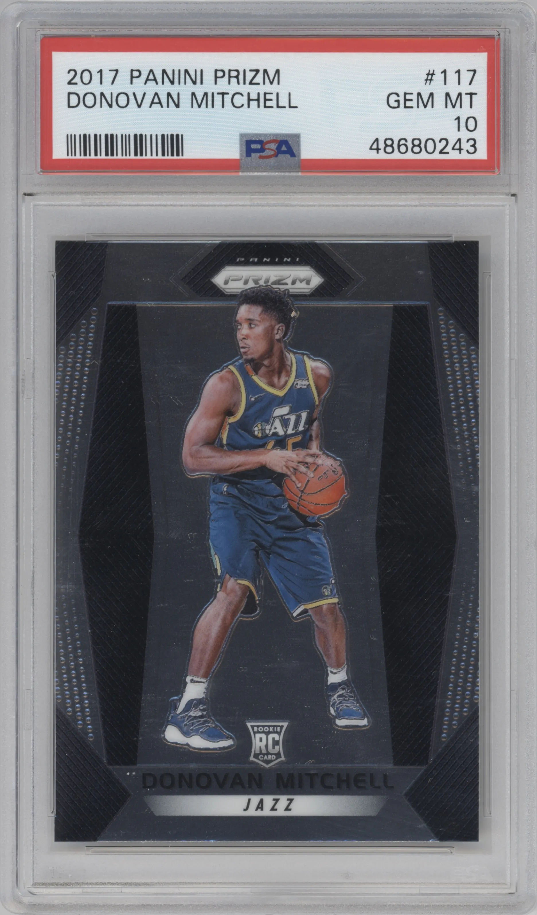2017 Panini Prizm Donovan Mitchell PSA 10