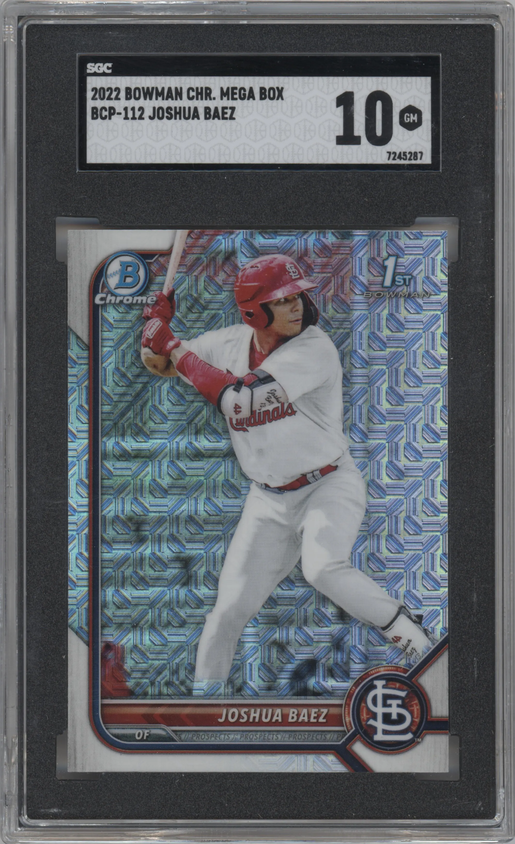 2022 Bowman Mega Box Chrome Joshua Baez SGC 10