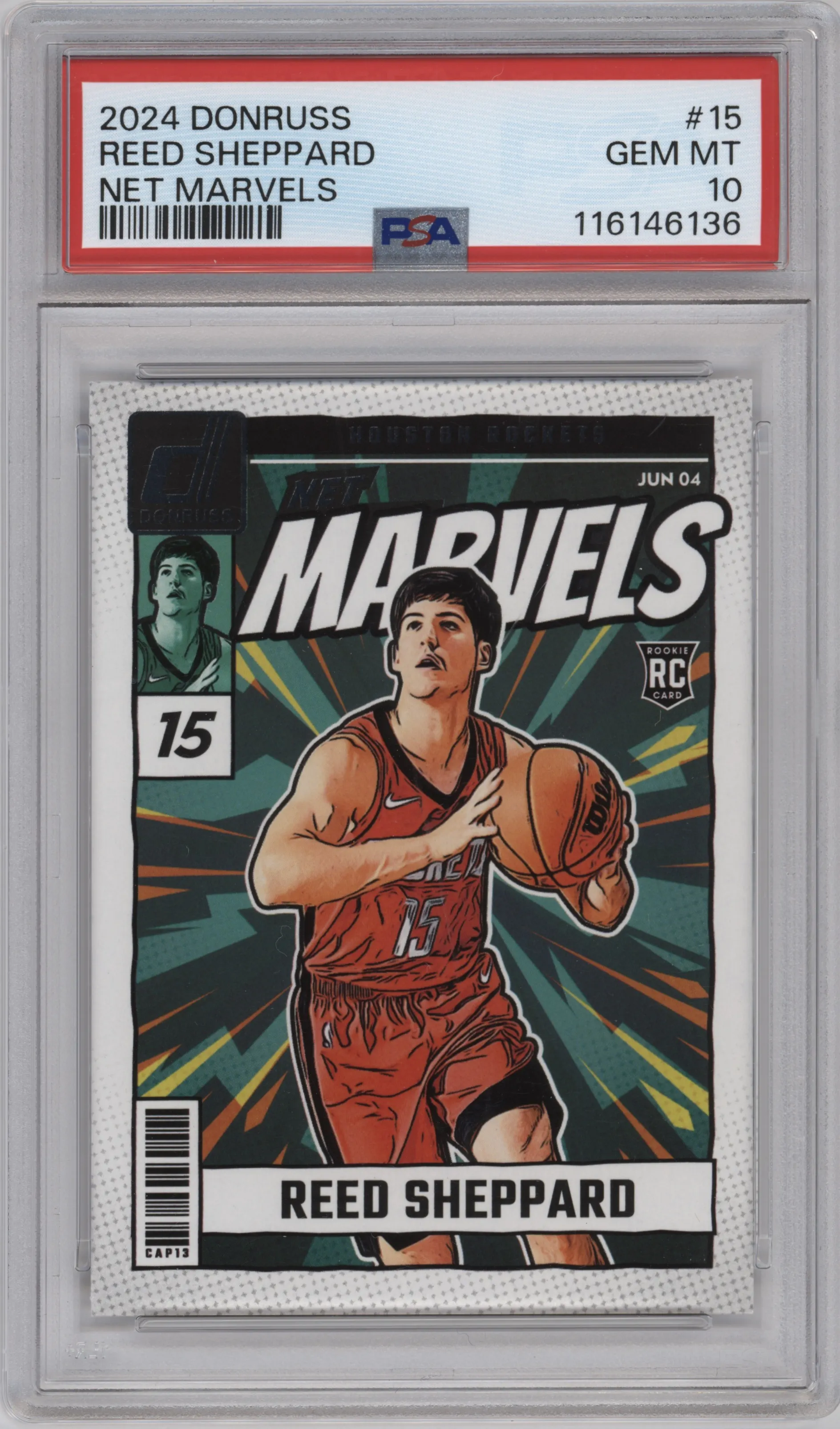 2024 Panini Donruss Net Marvels Reed Sheppard PSA 10