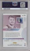 Luka Doncic from the 2018-19 Panini Status set graded by PSA and given an overall grade of 9.