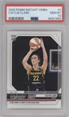 Caitlin Clark from the 2024-25 Panini Instant WNBA set graded by PSA and given an overall grade of 10.