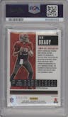 Tom Brady from the 2020 Panini Contenders Optic set featuring a Red parallel graded by PSA and given an overall grade of 10.