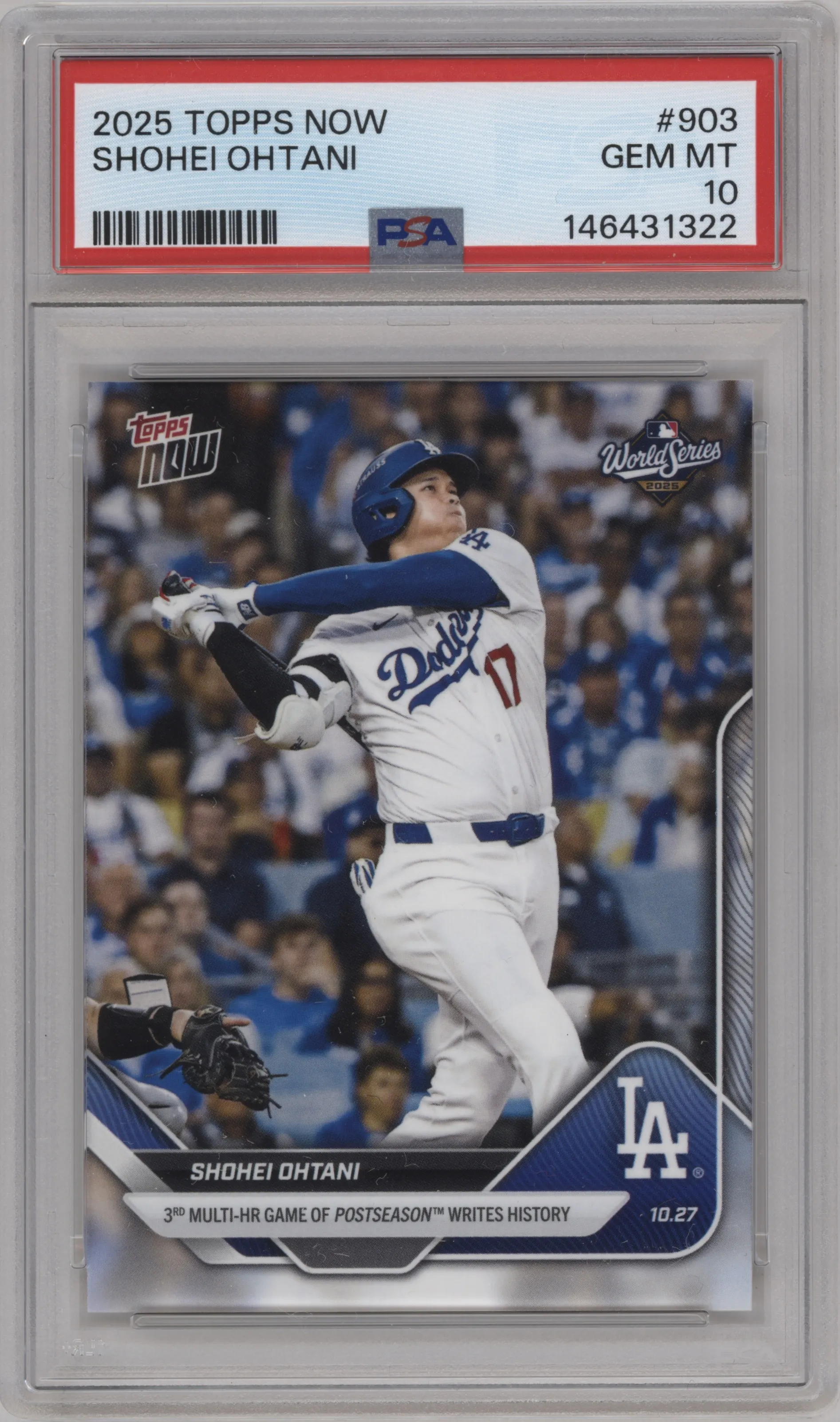 2025 Topps Now Shohei Ohtani PSA 10