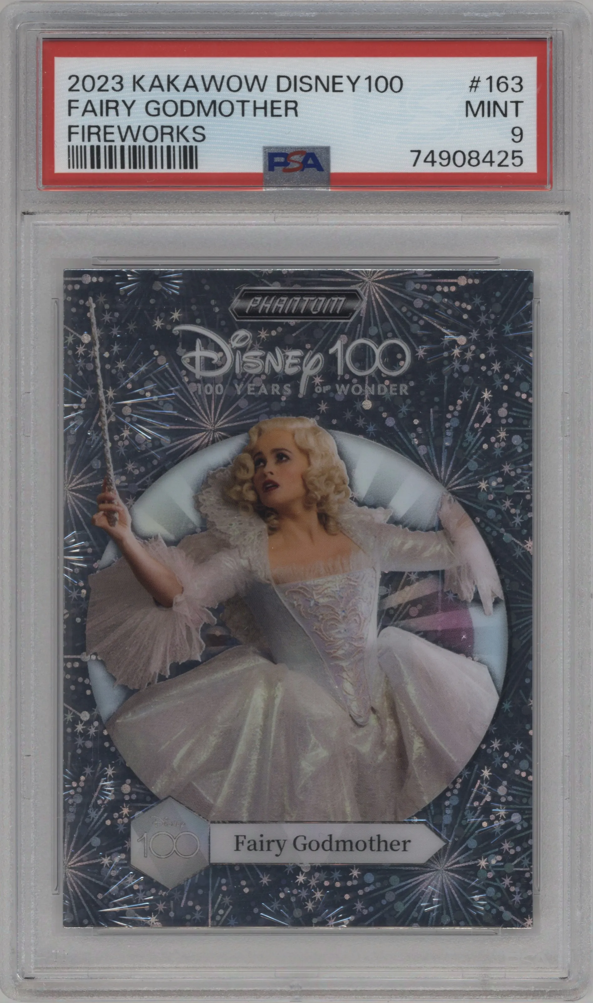 2023 Kakawow Disney 100 Fireworks Fairy Godmother #PD-YH-163 PSA 9