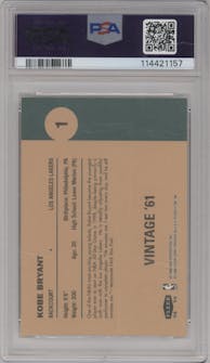 Kobe Bryant  from the 1998-99 Fleer Tradition set graded by PSA and given an overall grade of 9.