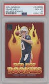 Drake Maye from the 2024 Donruss set graded by PSA and given an overall grade of 10.