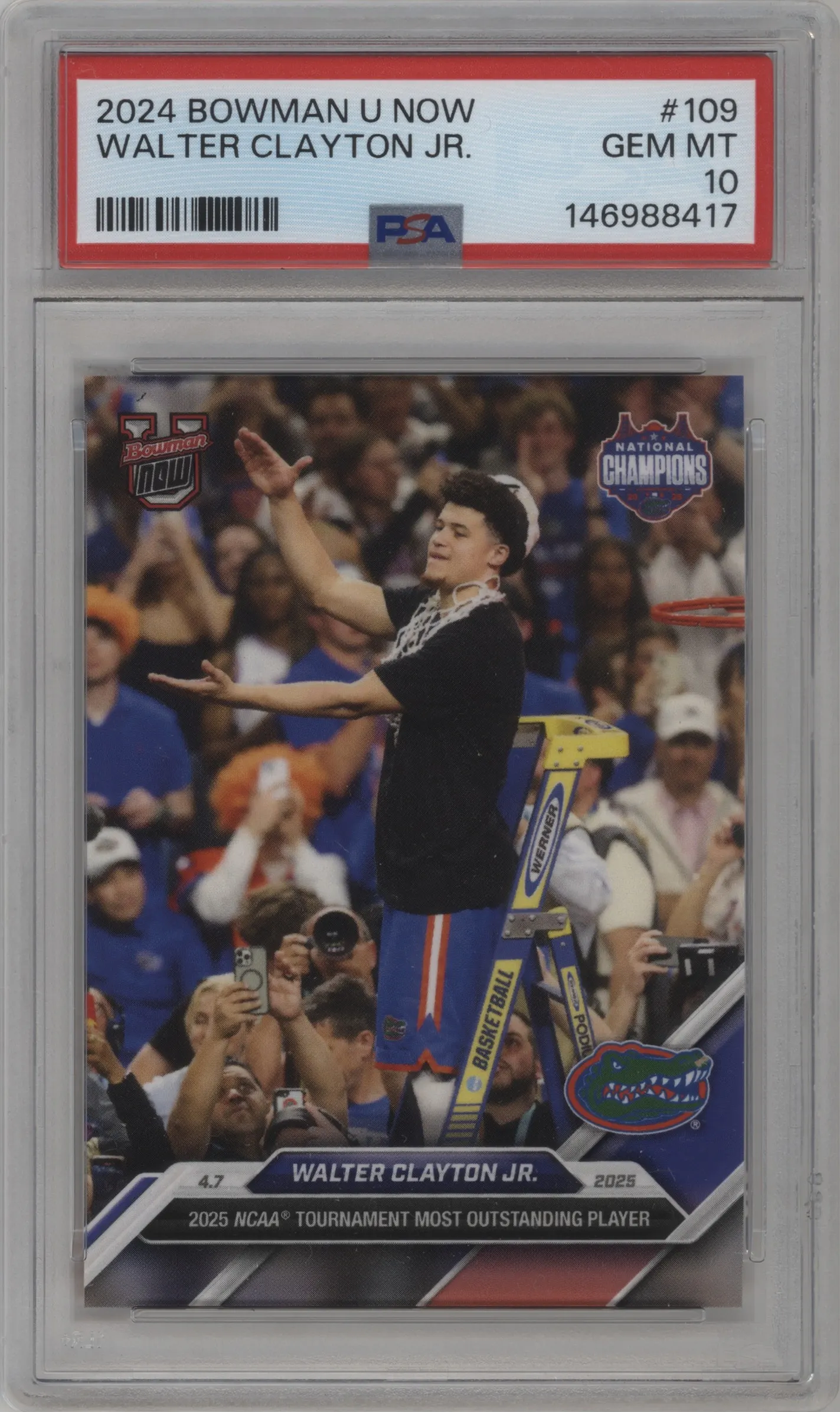 2024 Bowman U Now Walter Clayton Jr. #109 PSA 10