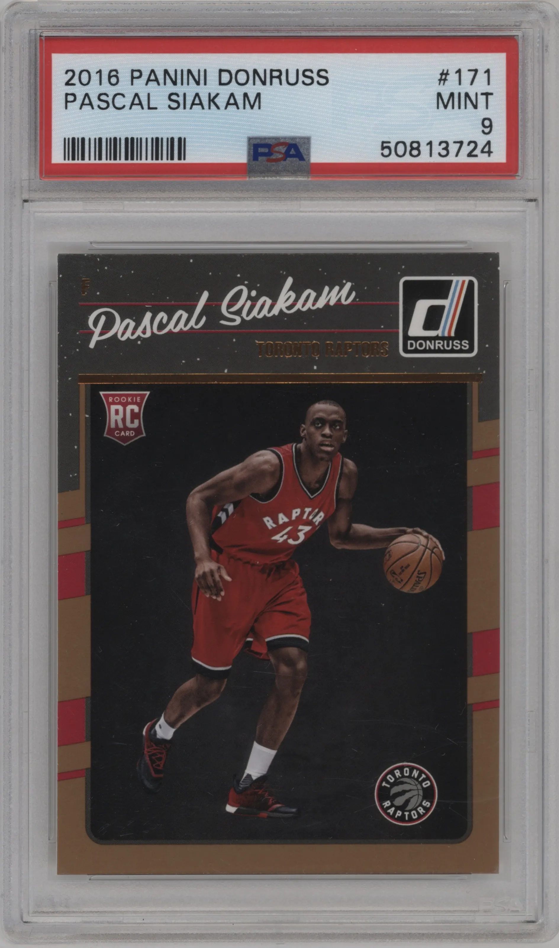 2016 Panini Donruss Pascal Siakam #171 PSA 9