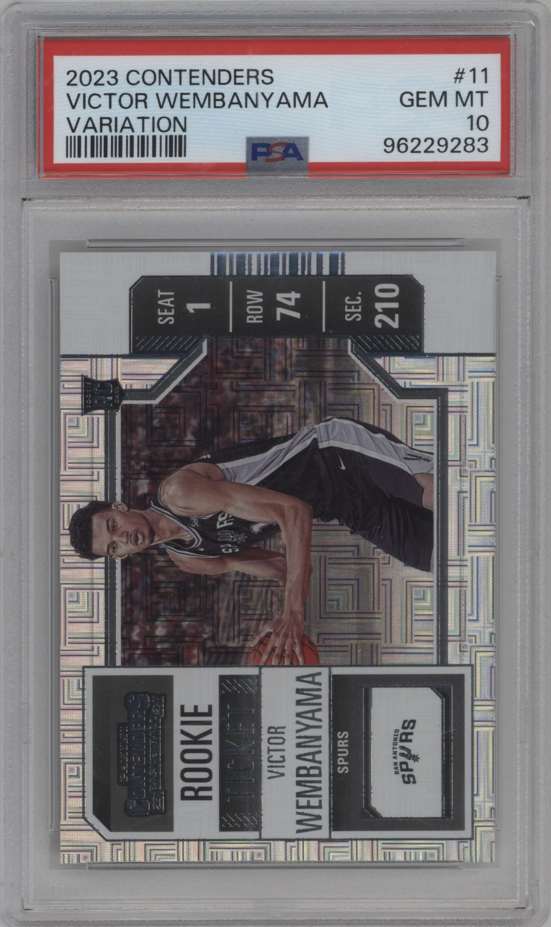 2023 Panini Contenders Variations Victor Wembanyama #11 PSA 10