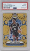 Ausar Thompson from the 2023-24 Panini Mosaic set featuring a Gold Glitter parallel graded by PSA and given an overall grade of 8.