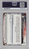 Corey Seager from the 2016 Topps Chrome set featuring a Refractor parallel graded by PSA and given an overall grade of 10.