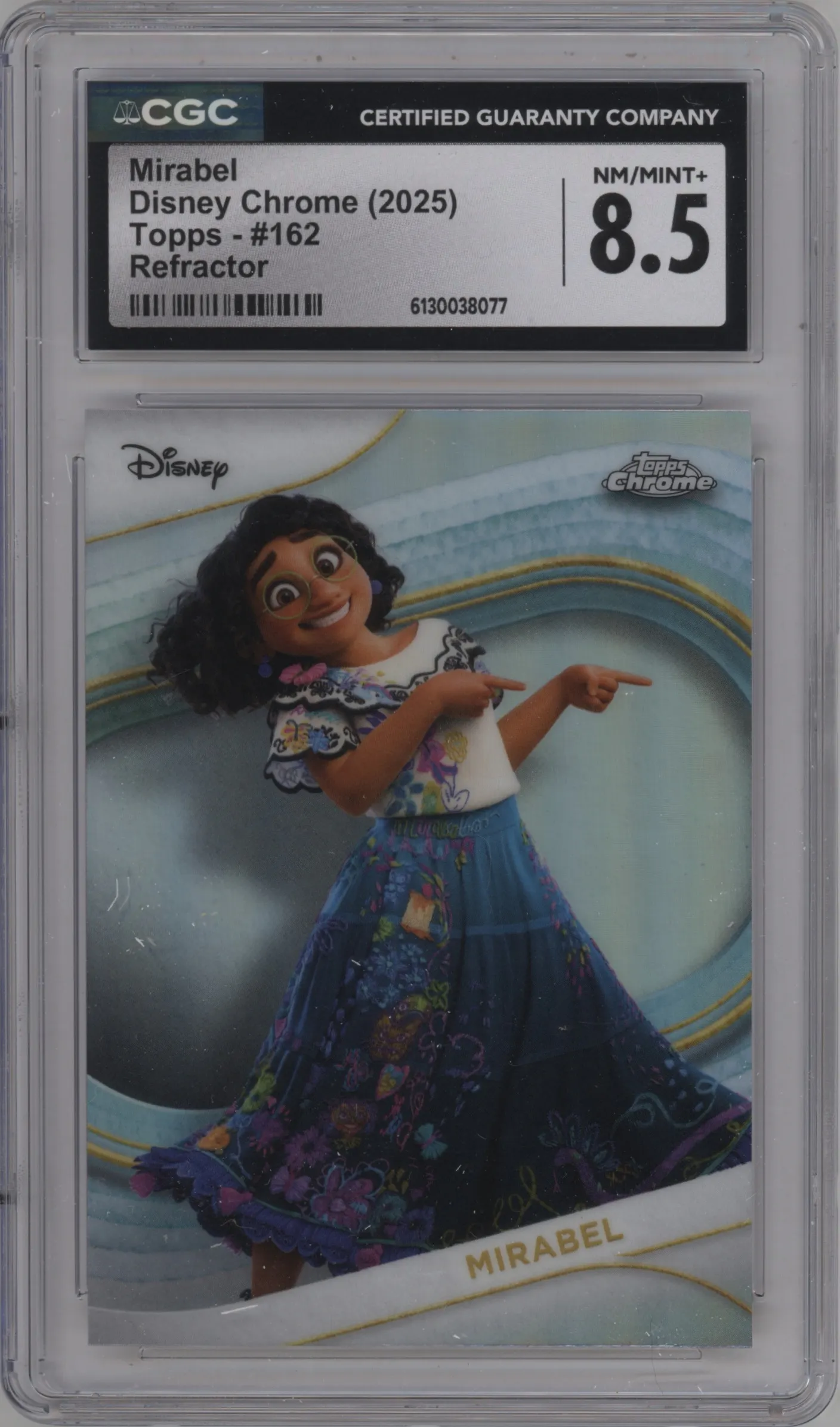 2025 Topps Chrome Disney Mirabel Refractor #162 CGC 8.5