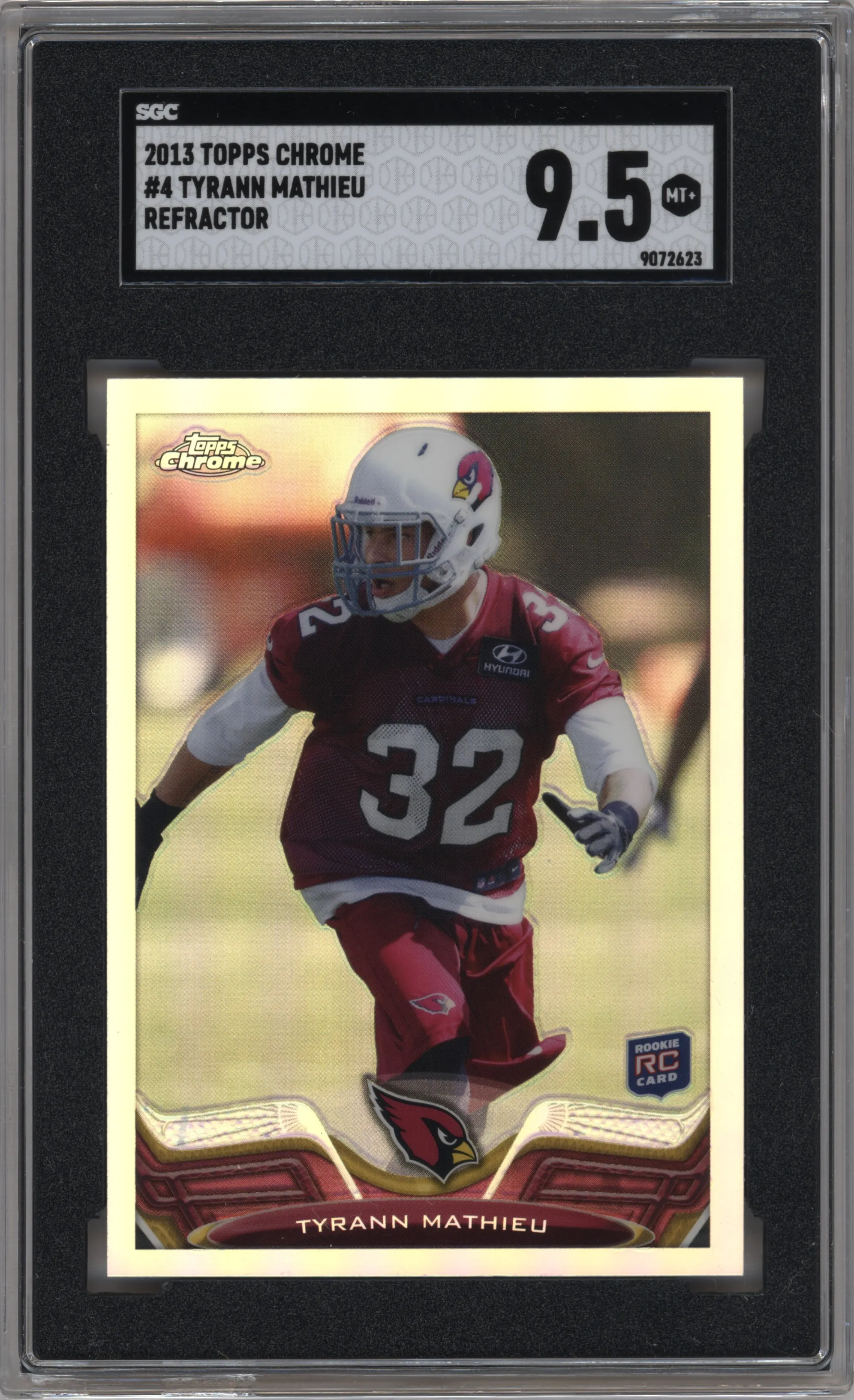 2013 Topps Chrome Tyrann Mathieu Refractor SGC 9.5