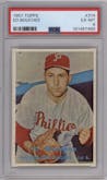 Ed Bouchee from the 1957 Topps set graded by PSA and given an overall grade of 6.