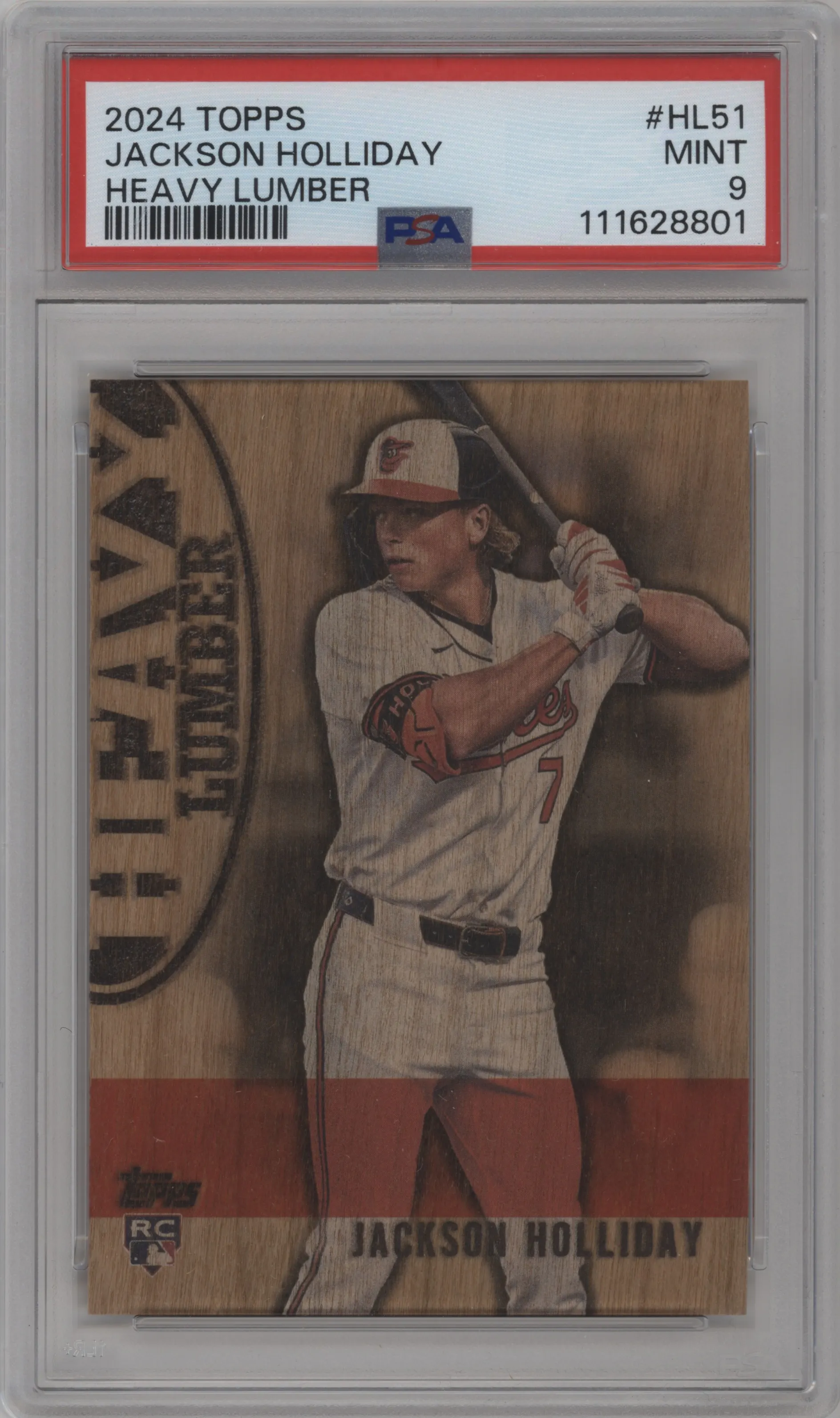 2024 Topps Update Heavy Lumber Jackson Holliday PSA 9
