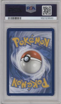 Okidogi ex from the 2024 Pokemon SV set graded by PSA and given an overall grade of 9.