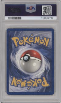 Charizard from the 1999 Pokemon set graded by PSA and given an overall grade of 4.