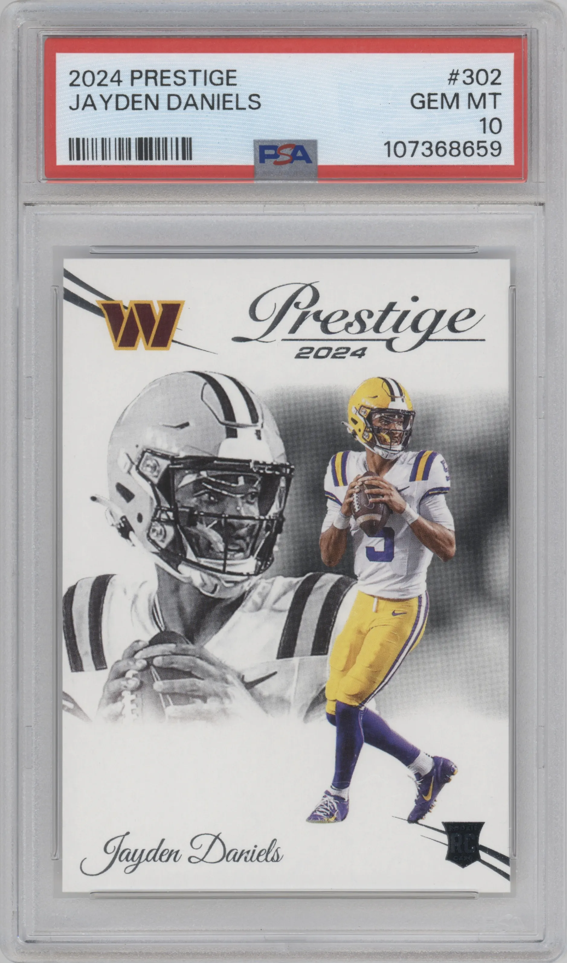 2024 Panini Prestige Jayden Daniels PSA 10
