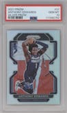 Anthony Edwards from the 2021-22 Panini Prizm  set featuring a Silver Prizm parallel graded by PSA and given an overall grade of 10.
