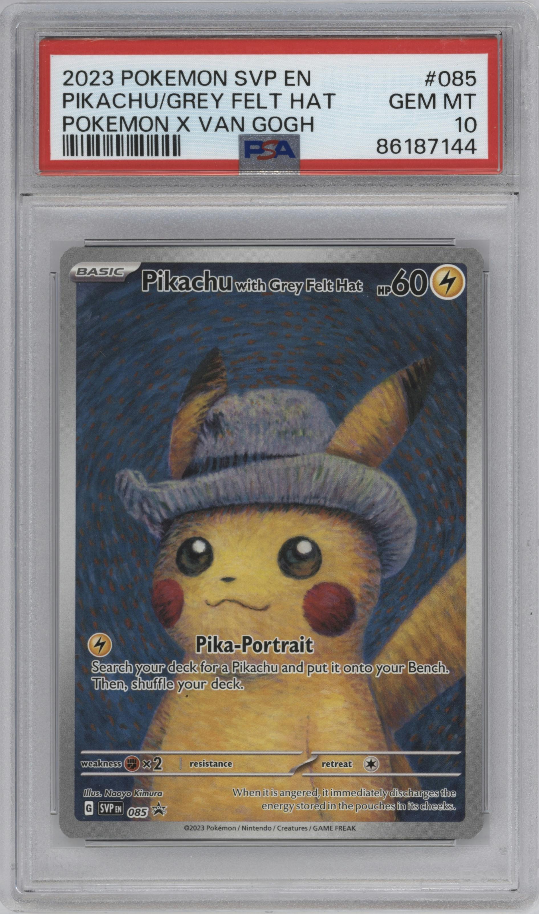 Pikachu with Grey Felt Hat