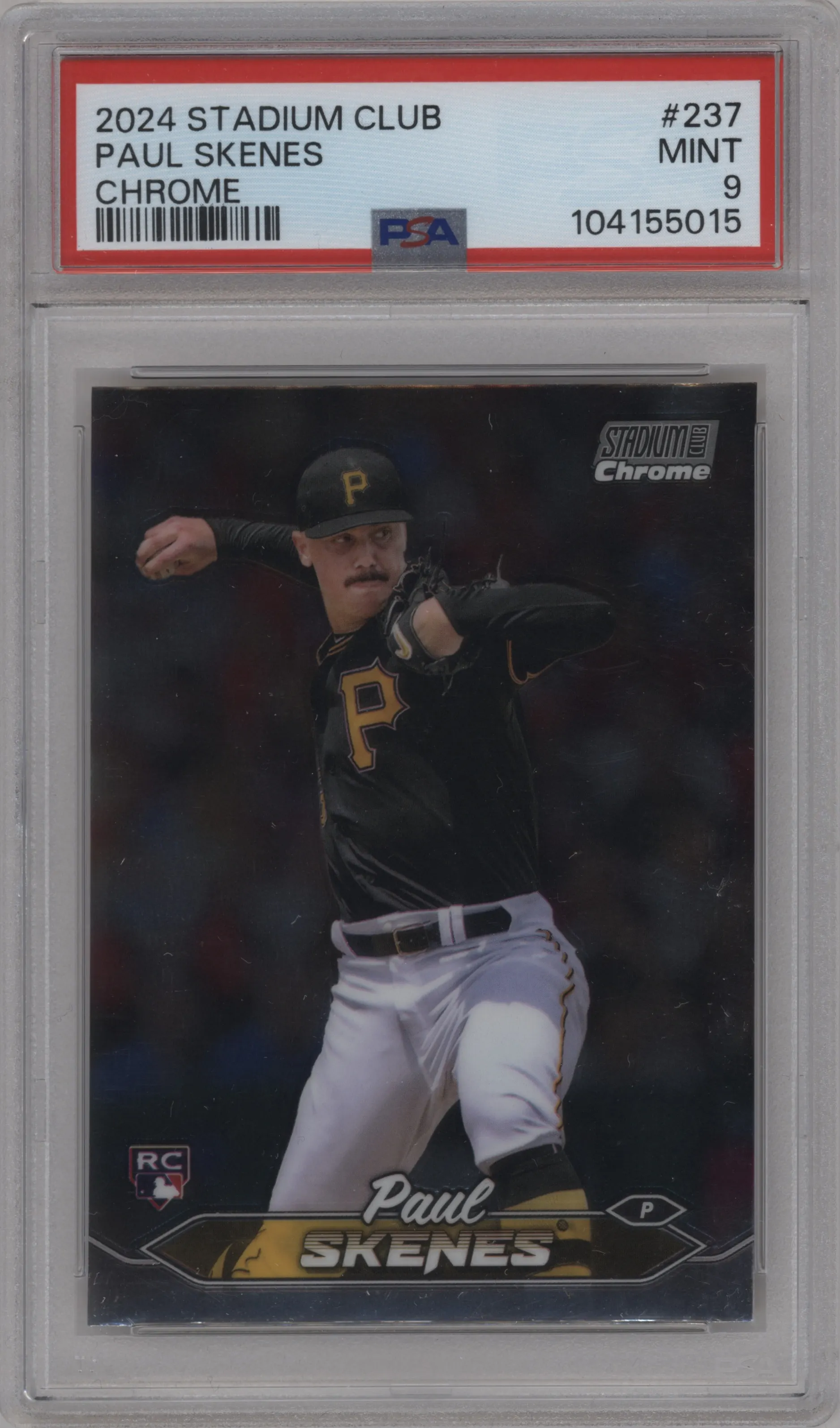2024 Topps Stadium Club Chrome Paul Skenes PSA 9