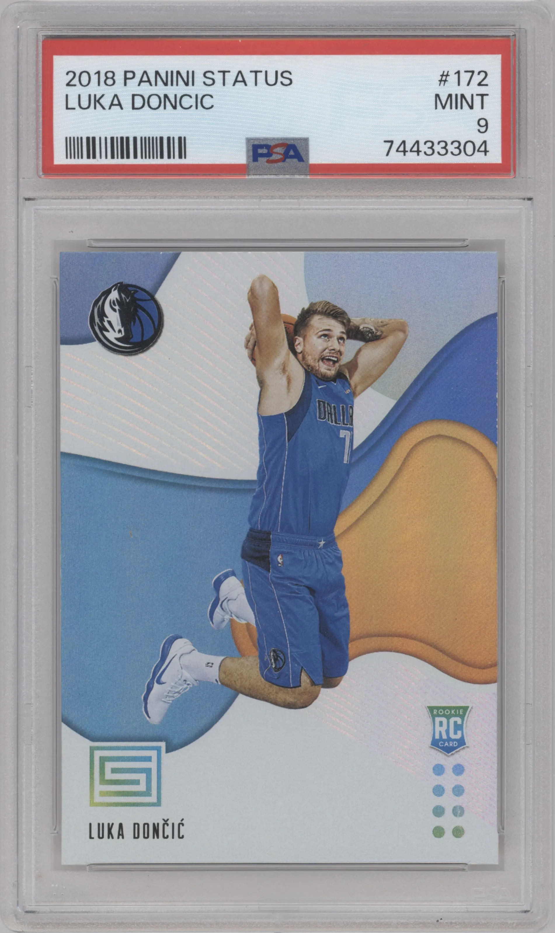 2018 Panini Status Rookies 2 Luka Doncic #172 PSA 9