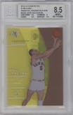 John Havlicek  from the 2012-13 Fleer Retro set featuring a Essential Credentials Now parallel graded by Beckett and given an overall grade of 8.5.